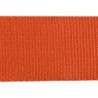 Laisse pour chien en viscose de bambou - Orange - L 120 x l 2,5 cm