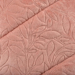 Panier rond en velour pour animaux "Boho" - Rose - D 48 x H 16 cm