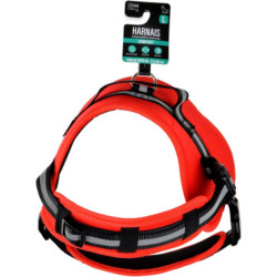 Harnais réglable matelassé pour chien "Essentiel" - Rouge - Taille L (de 71 à 96 cm)