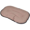 Coussin flocon rectangle et réversible "Essentiel" - Beige/Gris - L 107 x l 53 cm