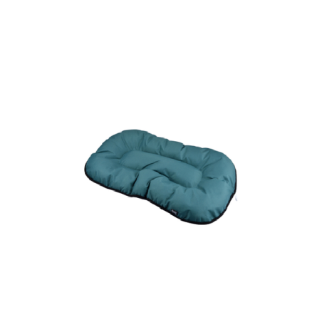 Coussin flocon rectangle réversible - Emeraude/Gris - L 45 x l 25 cm