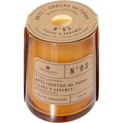 Bougie parfumée anti odeur de tabac - Fleur d'agrume - 130 gr