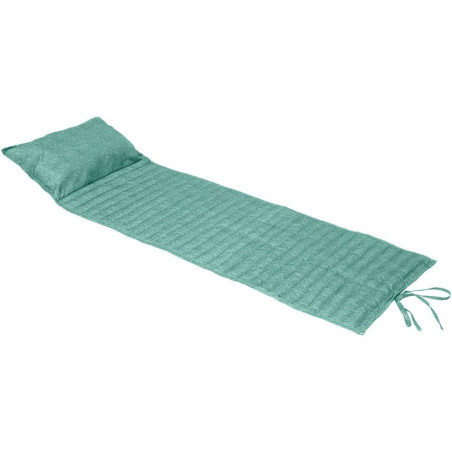 Coussin pour transat enroulable "Adiya" - Vert - L 180 x l 60 cm