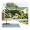 Parasol décentré "Manoa" - Vert olive - L 2,5 x P 2,5 m