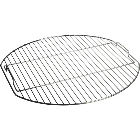 Grille à barbecue ronde en acier chromé - D 43,5 cm