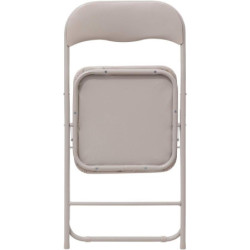 Chaise pliante en PVC - Basic - Beige - H 79 cm