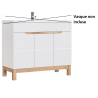 Meuble sous vasque - H 84 x l 100 x P 46 cm - Cintra White