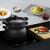 Couscoussier en inox imitation pierre - Tous feux DONT induction - Noir - 11L