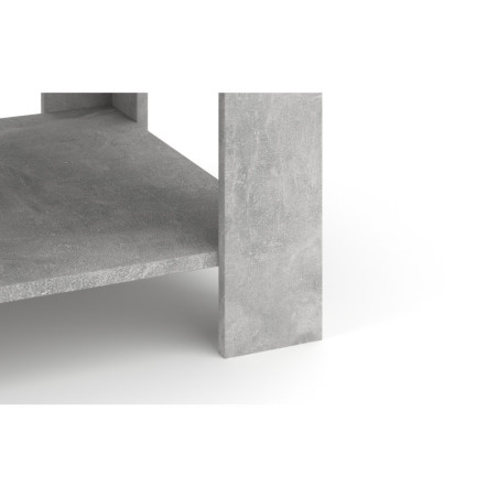 Table basse carrée Tinto - Gris béton/Gris anthracite - 68 x 68 cm