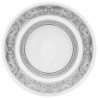 Lot de 6 assiettes plates "Renaissance" - Transparent - D 25,2 cm