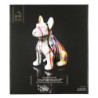 Statuette décorative Bulldog à coulures - Multicolore - H 20 cm