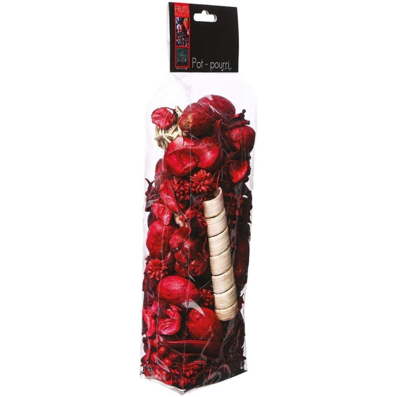 Sachet de pot-pourri parfumé fruit rouge "Kili" - Rouge - 140g