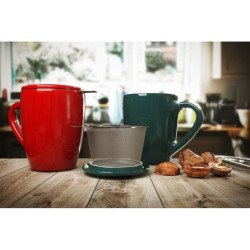 Mug tisanière "Colorama" - Rouge - 32cl