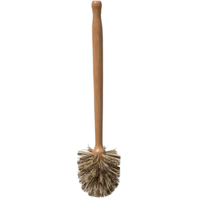 Brosse WC sans support en bois - Marron - L 35,5 cm