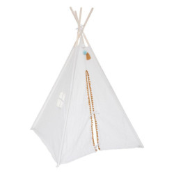 Tipi pour enfant "Wapi" - Blanc - L 120 x P 120 x H 160 cm