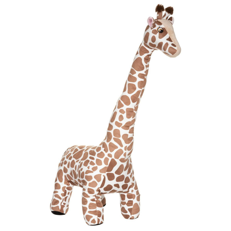 Peluche girafe enfant - Marron - Taille XL - H 100 cm