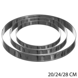 Lot de 3 cercles en inox -...