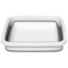 Bassine carrée rétractable - Blanc/Gris - 8 l