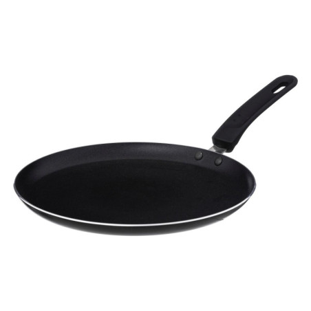 Poêle à crêpes en aluminium - Noir - D 26 cm