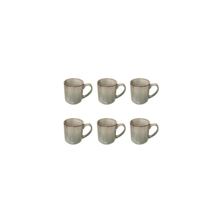 Lot de 6 mugs "Terre Inconnue" - Vert - 42 cl