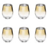 Lot de 6 verres "Arya" - Doré - 54 cl