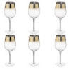 Lot de 6 verres à vin "Arya" - Doré - 38 cl