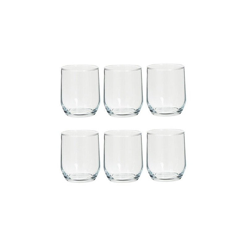 Lot de 6 gobelets bas "Paol'eau" - Transparent - 31 cl