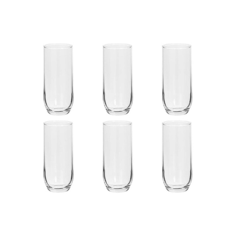 Lot de 6 verres haut "Paol'eau" - Transparent - 31 cl