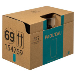 Lot de 6 verres haut "Paol'eau" - Transparent - 31 cl