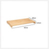 Cache plaque en bambou - Beige - L 52 x l 28 cm