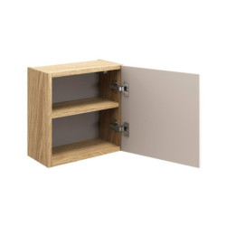 Cabinet haut cubique - H 35 x L 35 x P 19 cm - Wavy Beige