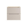 Meuble sous-vasque 60 cm - H 57 x L 60 x P 46 cm - Wavy Beige