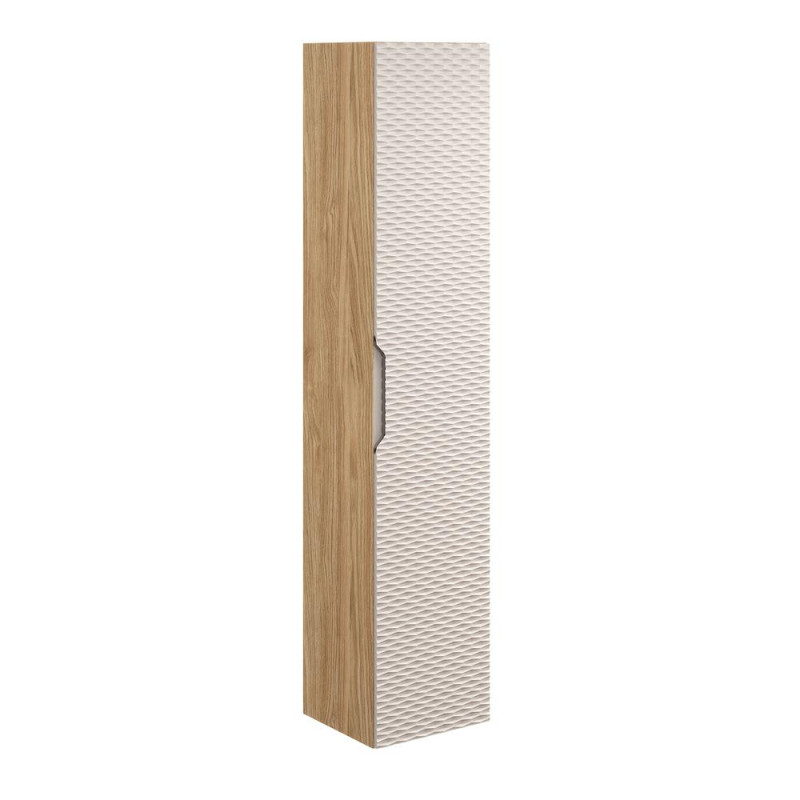 Colonne de salle de bain - H 170 x L 35 x P 31 cm - Wavy Beige