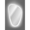 Miroir mural à Led en forme de galet - L 102 x l 73 cm - Lustro Impala