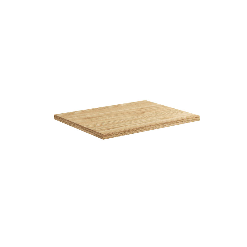 Plateau meuble sous vasque en bois - L 60 cm x l 46 cm - Wavy