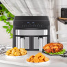 Airfryer XXL à double compartiments - 2 x 8L - 2400W