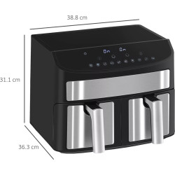 Airfryer XXL à double compartiments - 2 x 8L - 2400W