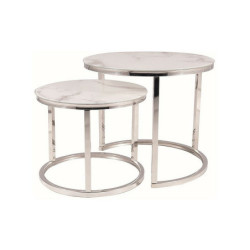 Set de 2 tables basse ronde...