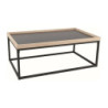 Table basse "Lagos A" - Beige/Noir - L 100 x l 60 cm