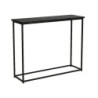 Console effet marbre "Rossi C - Noir - l 30 x H 80 x L 100 cm