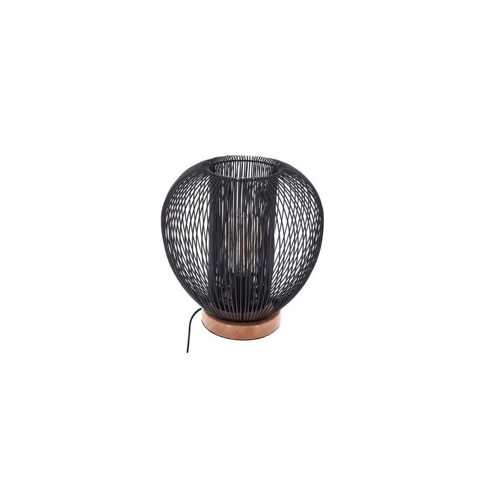 Lampe fils - 27,5 x 27,5 cm - Métal - Noir