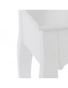 Coiffeuse Aurell - 65 x 36 x 128 cm - MDF - Blanc