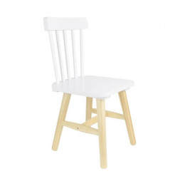 Chaise enfant - 29 x 33 x 58 cm - Bois - Blanc