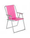 Chaise pliante - Grecia - 53 x 56 x 75 cm - Framboise