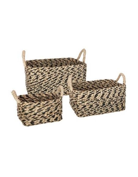 Panier de rangement rectangulaire - Etnik - Lot de 3