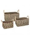 Panier de rangement rectangulaire - Etnik - Lot de 3