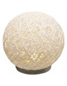 Lampe design en forme de boule - D 18,5 cm - Blanc