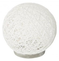 Lampe design en forme de boule - D 18,5 cm - Blanc