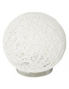 Lampe design en forme de boule - D 18,5 cm - Blanc