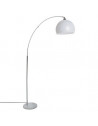 lampadaire avec abat-jour boule - L 111 x l 30 x H 182 cm - Blanc